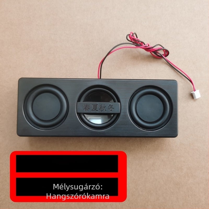 2-csatornás erősítő és hangrendszer, 4 Ω 3 W, frekvenciasáv 40 Hz–20 kHz, SNR ≥75 dB, interfész 2.0