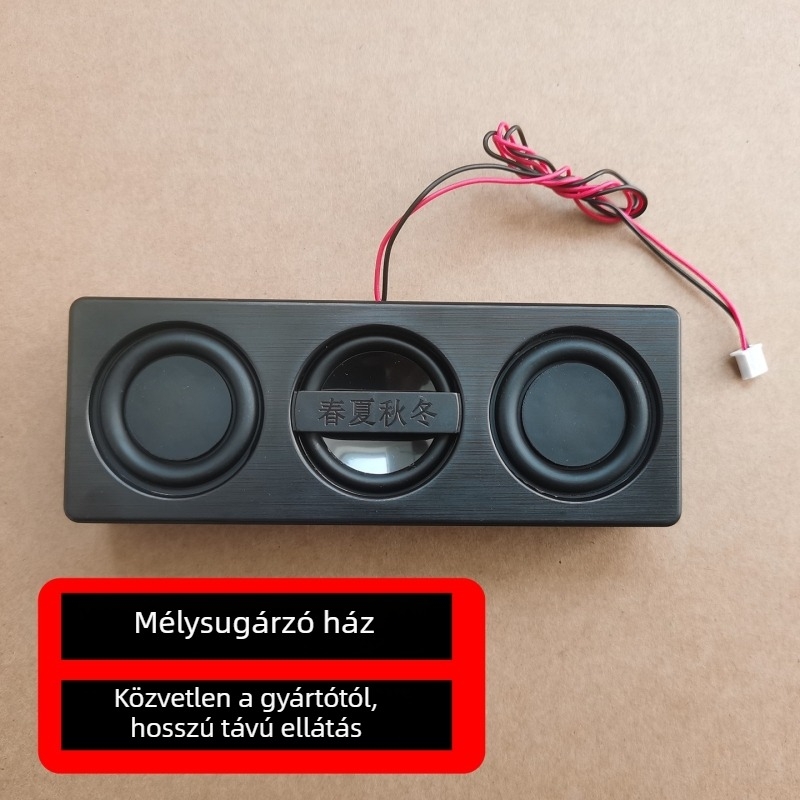 2-csatornás erősítő és hangrendszer, 4 Ω 3 W, frekvenciasáv 40 Hz–20 kHz, SNR ≥75 dB, interfész 2.0