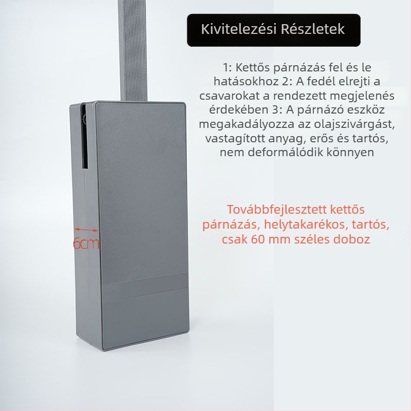 Állítható lehúzható ruhaszárító sín a ruhásszekrényhez, teleszkópos alumíniumötvözet, kettős csillapítással, kis méret