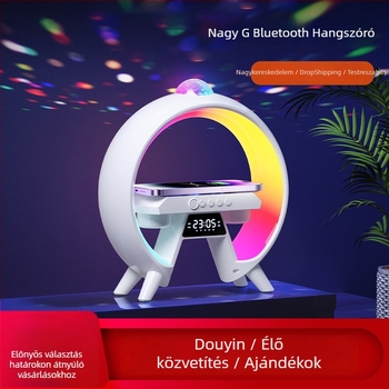 Bluetooth hangfal RGB világítással és ébresztővel, beépített akkumulátor, TF-kártya támogatás