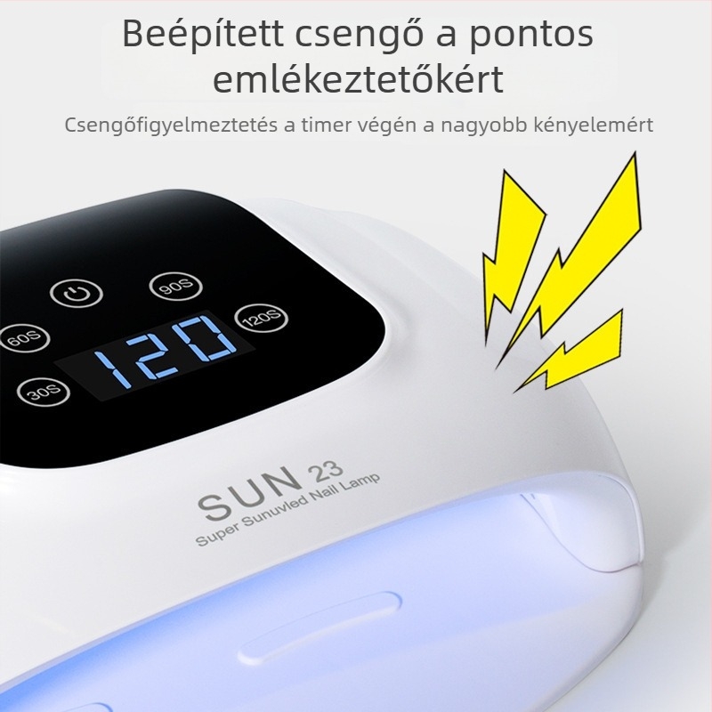 Műköröm LED lámpa érintőképernyővel, 10 s gyors száradás, nagy teljesítmény, LED polimerizációs fény