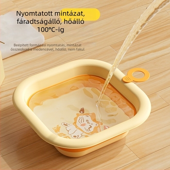 Gyerekeknek összecsukható mosdóedény – hordozható vastagított műanyag baba-mosdóedény, 180–200 g, 2025 tavaszán bemutatva