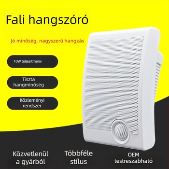 Fali hangszóró közösségi hírközléshez, háttérzenéhez, iskolai és konferenciatermekhez