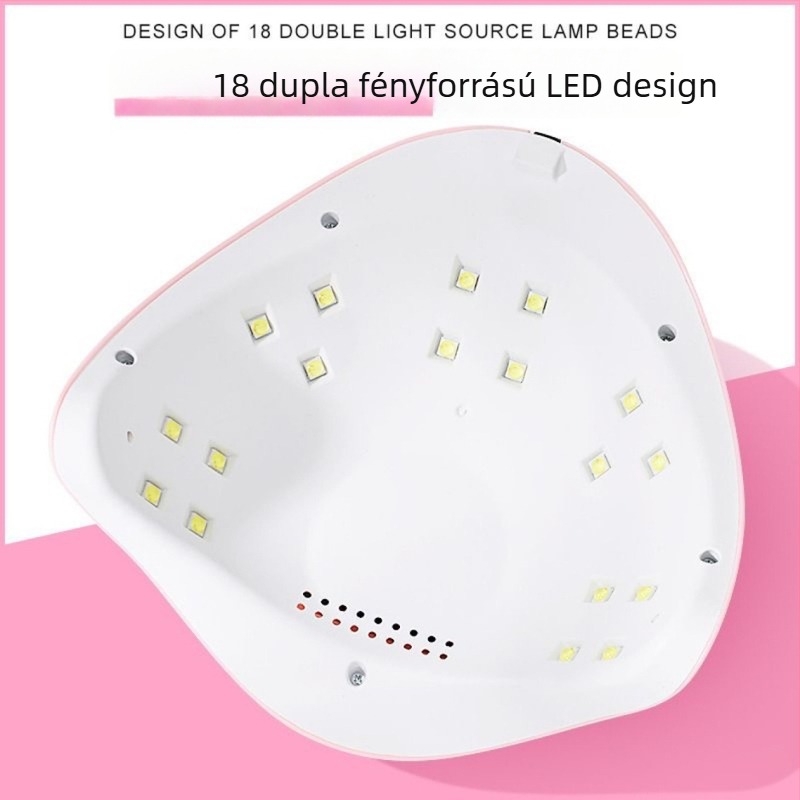 X3 USB-s körömlámpa intelligens érzékelővel, kettős LED fényforrás, 54W