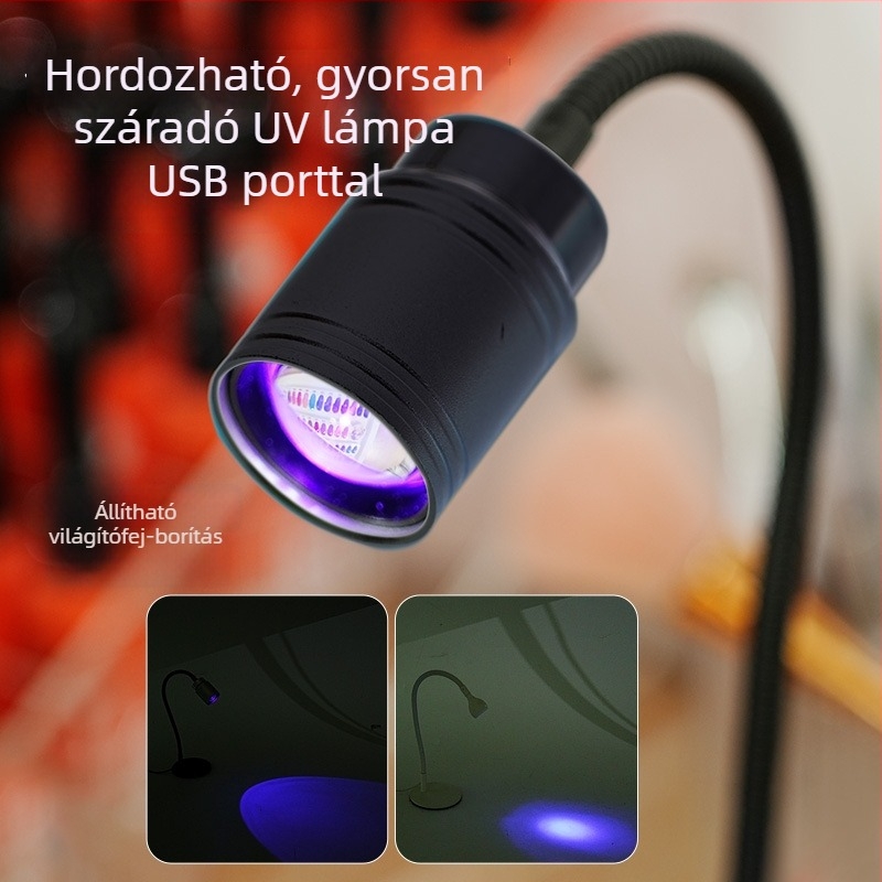 Manikűrhöz UV-gél megkötő lámpa LED-del, köröm hosszabbításhoz