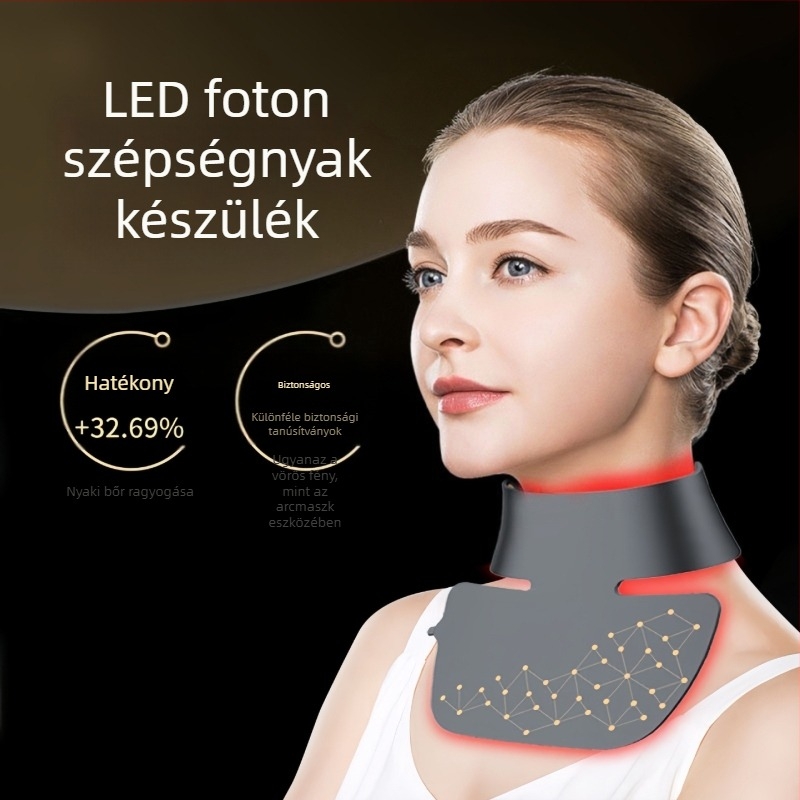 7 színű vörös- és kék LED arcmaszk otthoni fototerápiához