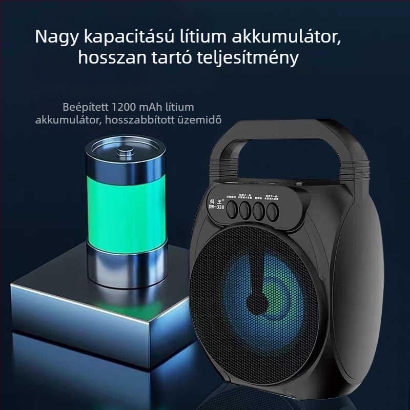 Douwang Vezeték nélküli Bluetooth Kültéri Hangszóró Beépített Mikrofonnal és TF Kártya Foglalattal