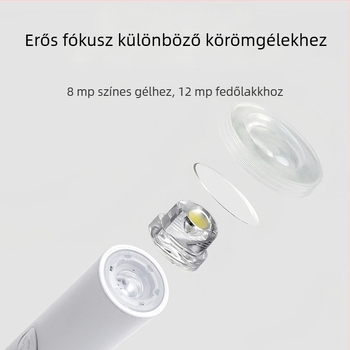 Hordozható kézben tartható UV-manikűr lámpa, mini újratölthető zselés köröm kikeményítő lámpa