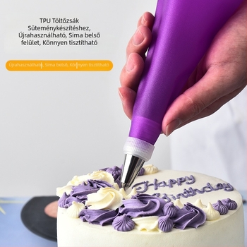 TPU díszítő tasak sütőeszközökhöz — anyag: TPU; csomagolás: OPP zacskó; stílus: modern egyszerűség; kategória: díszítő tasak