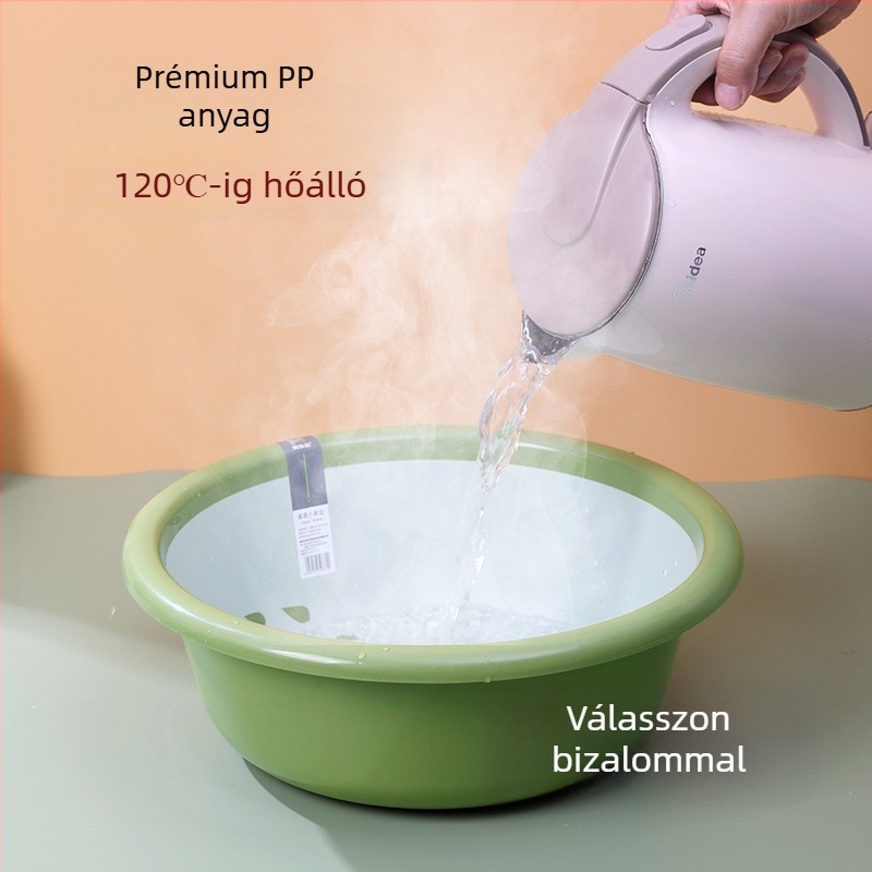 Melosen baba mosóedény — PP műanyag, kör alakú mosótál, nettó tömeg 250–300 g, származás Taizhou, Zhejiang, 2022-ben bemutatva