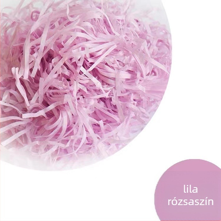 Ajándékdoboz töltelék zúzott papírból, sűrűség 1, vastagság 5, nyomtatás nélkül