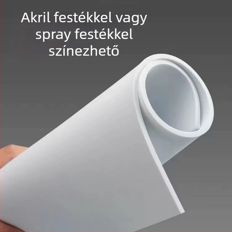 EVA habanyag belső borítással, tűzálló és anti‑statisztikus hablap, szivacs, egyoldalú ragasztócsíkok (38–80°C)