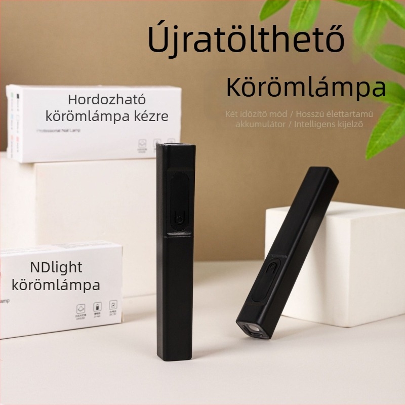 Kézben tartható körömlámpa kijelzővel, hordozható újratölthető akkumulátorral, spot stílusú UV lámpa fototerápiához