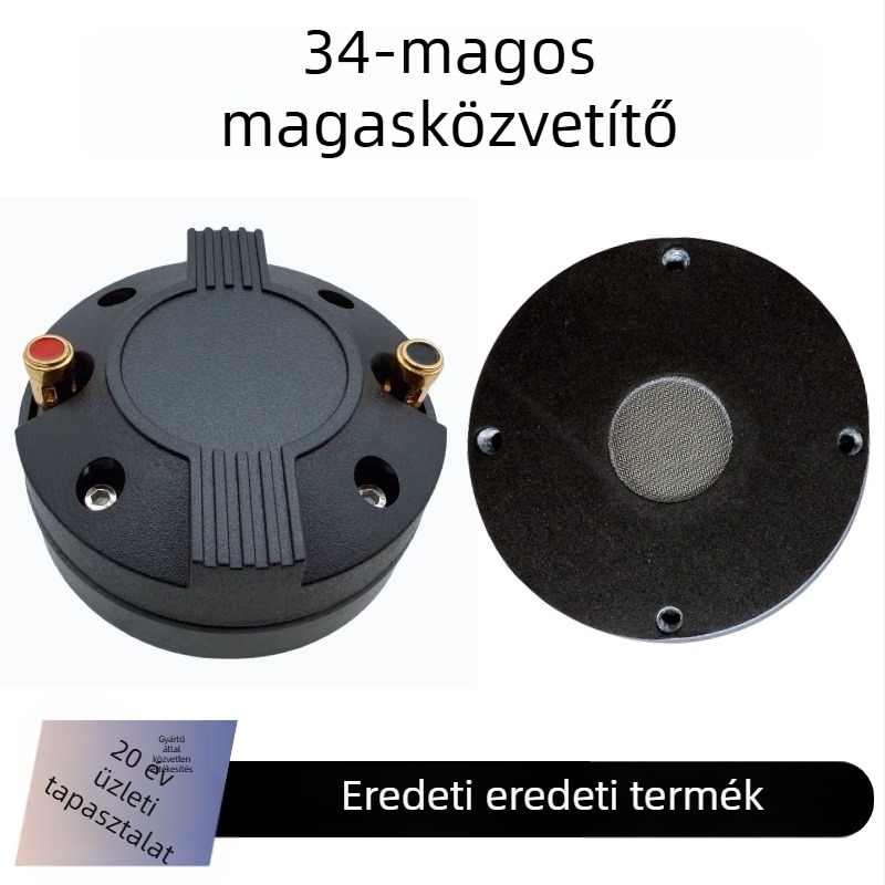 Titánium membrános magasfrekvenciás meghajtó külső mágneskörrel és hornos terheléssel