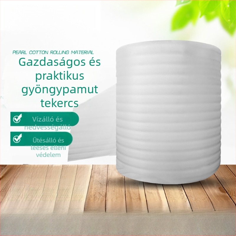 Új EPE gyöngyház hab rolos anyag, ütésálló hab, buborékfólia csomagoláshoz, hablemez csomagoláshoz, testreszabható