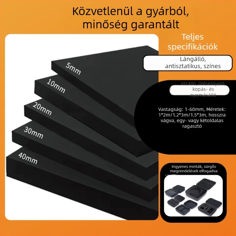 38 fokos fekete-fehér EVA hablemez, csomagolási tömítő párna, kézi DIY anyag, magas sűrűségű habanyag