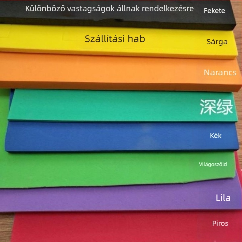Fekete-fehér EVA hablap, vastagított, nagy sűrűségű maggal, ütéscsillapító.