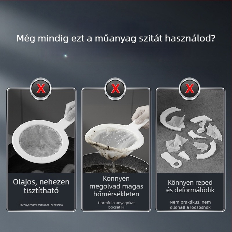 Rozsdamentes acél konyhai szűrőedény olajszétválasztáshoz | Márka Youqin • Anyag: 304 rozsdamentes acél • Eredet: Wenzhou • Bevezetés: 2025 • Stílus: Modern egyszerűség