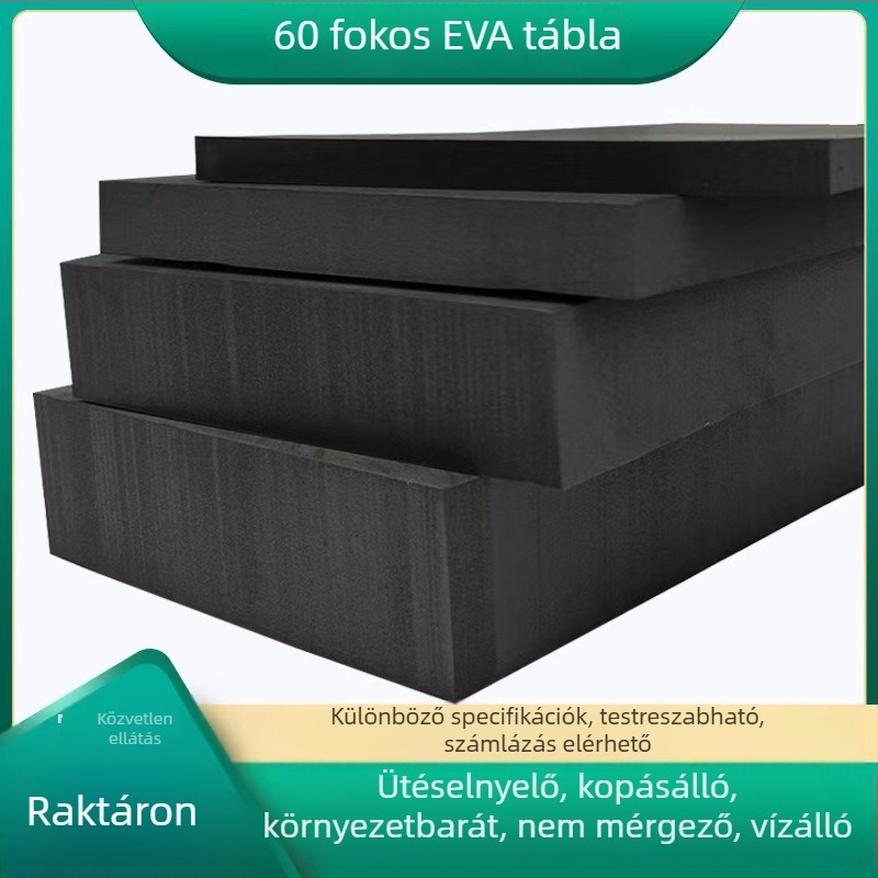 38 fokon megkeményedő EVA habanyag, nagy sűrűségű EVA hablemez, ütéscsillapító ragasztópad