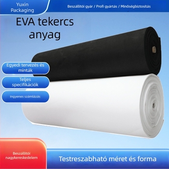 EVA tekercs anyag egyoldalú öntapadós habos hátoldallal, sűrűség 38–80