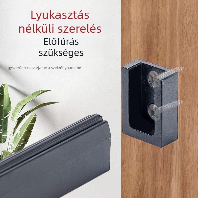 Testre szabható ruhasín gardróbba, alumínium- és cinkötvözet, modell Kdz-gy, gardróbhoz, világos luxus stílus, bevonat szórással