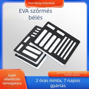 Személyre szabható EVA habpanel magas sűrűségű EVA habbal, tűzálló flockolt EVA habbal és gravírozott belsővel