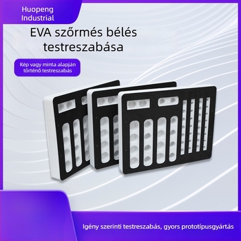 Személyre szabható EVA habpanel magas sűrűségű EVA habbal, tűzálló flockolt EVA habbal és gravírozott belsővel