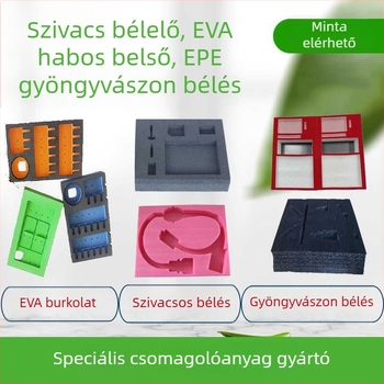 Személyre szabott EVA belső tálca a szerszámtartó dobozhoz, gyöngyház habbal és EPE pamuttal, hátoldali ragasztóval