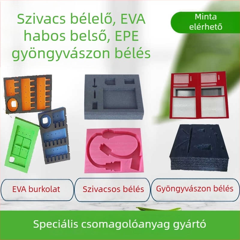 Személyre szabott EVA belső tálca a szerszámtartó dobozhoz, gyöngyház habbal és EPE pamuttal, hátoldali ragasztóval