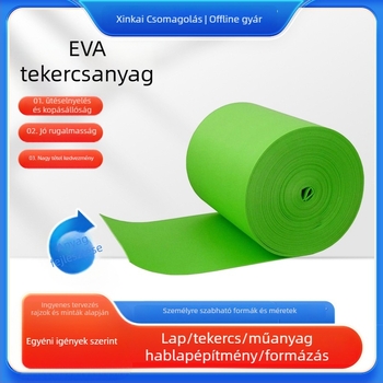 EVA habroló anyag csomagoláshoz — vízálló, nagy sűrűségű, textil-kompozit szivacs, testre szabható, Anju márka, sűrűség 38-80