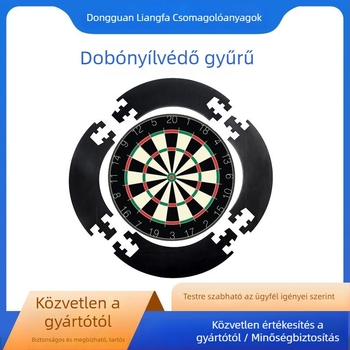 Kör alakú darts védőgyűrű, EVA hab, falra szerelhető, nyomtatott felülettel, sűrűség 90 kg/m³; tárolható, összeszerelhető és szétszerelhető