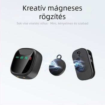 M19 vezeték nélküli lavalier mikrofon élő közvetítéshez – Clip-On, 20Hz-20kHz, 12 óra üzemidő