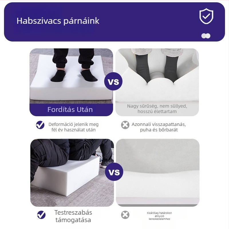 Személyre szabott kanapé párna 40D magas sűrűségű habbal, vastagított és kemény, erkélyablakhoz