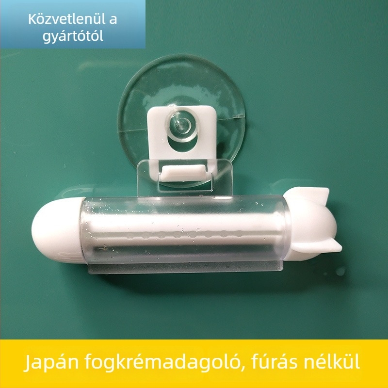 Fali fogkrémnyomó, lyukak nélkül, japán stílusú klipekkel, felnőtteknek és gyerekeknek