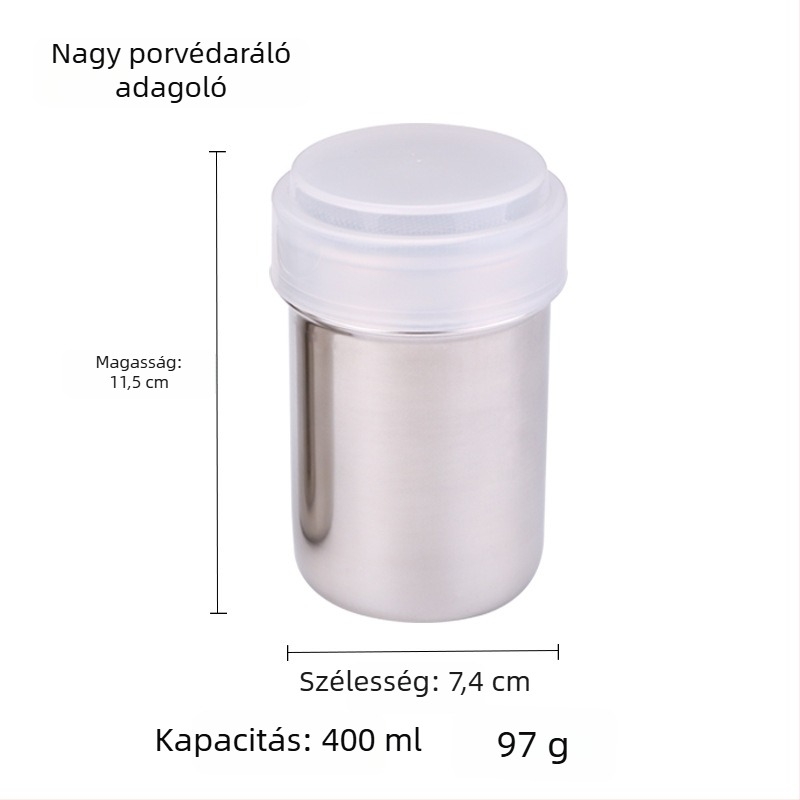 304 rozsdamentes acél por szita matchahoz, kakaóporhoz, kávéhoz, sütéshez használt liszthez és cukorhoz