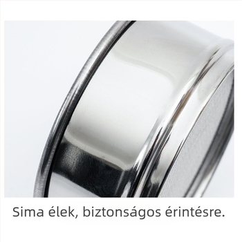 Liszt szita No. 20, 0,85 mm lyuk, rozsdamentes acél