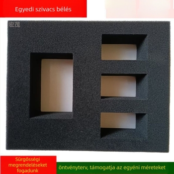 PU hab habos alap tálca szerszámkészlet csomagolásához, öntapadós hátoldallal, ütéscsillapító párna — Hongmao márka; Eredet Dongguan; Sűrűség 18–50 kg/m³.