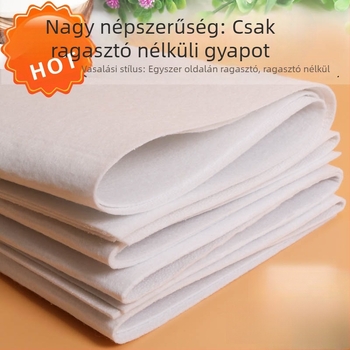 Öntapadós pamut párna DIY ruházathoz és táskák béléséhez – egyoldalú, vastított, 80–400 g