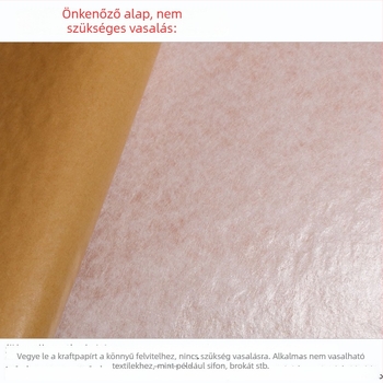 Öntapadós pamut párna DIY ruházathoz és táskák béléséhez – egyoldalú, vastított, 80–400 g