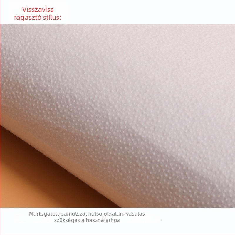 Öntapadós pamut párna DIY ruházathoz és táskák béléséhez – egyoldalú, vastított, 80–400 g
