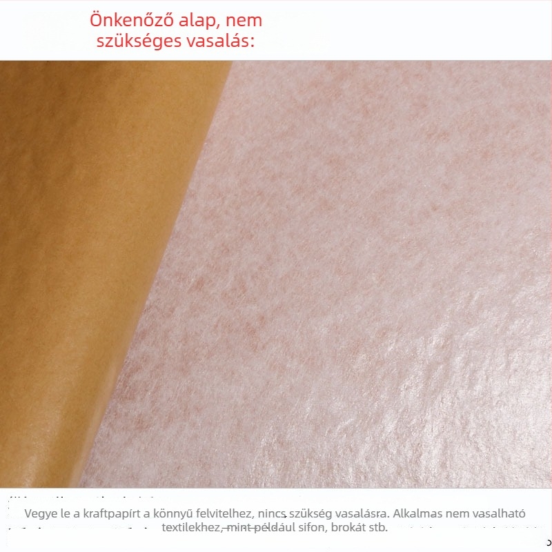 Öntapadós pamut párna DIY ruházathoz és táskák béléséhez – egyoldalú, vastított, 80–400 g