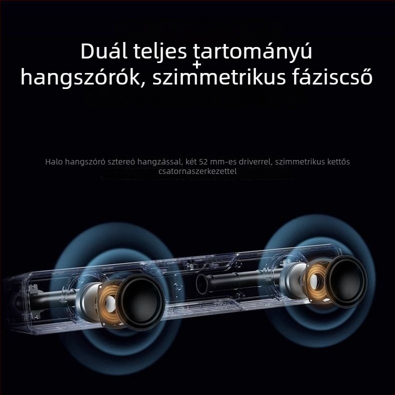 Asztali Bluetooth hangszóró USB tápegységgel, Bluetooth 5.3, frekvenciatartomány 100 Hz–20 kHz, SNR ≥85 dB, teljesítmény 6 W