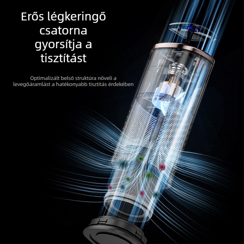 Autó belső levegőtisztító, modell EJ-JHQ05, 5W USB tápegység, 5V, ABS, járműre szerelhető