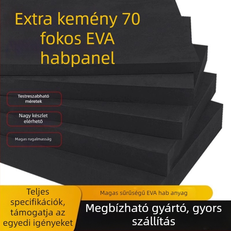 EVA habpanel, nagy sűrűségű, ütésálló és nyomásálló, Sűrűség 70, Vastagság 1–60 mm