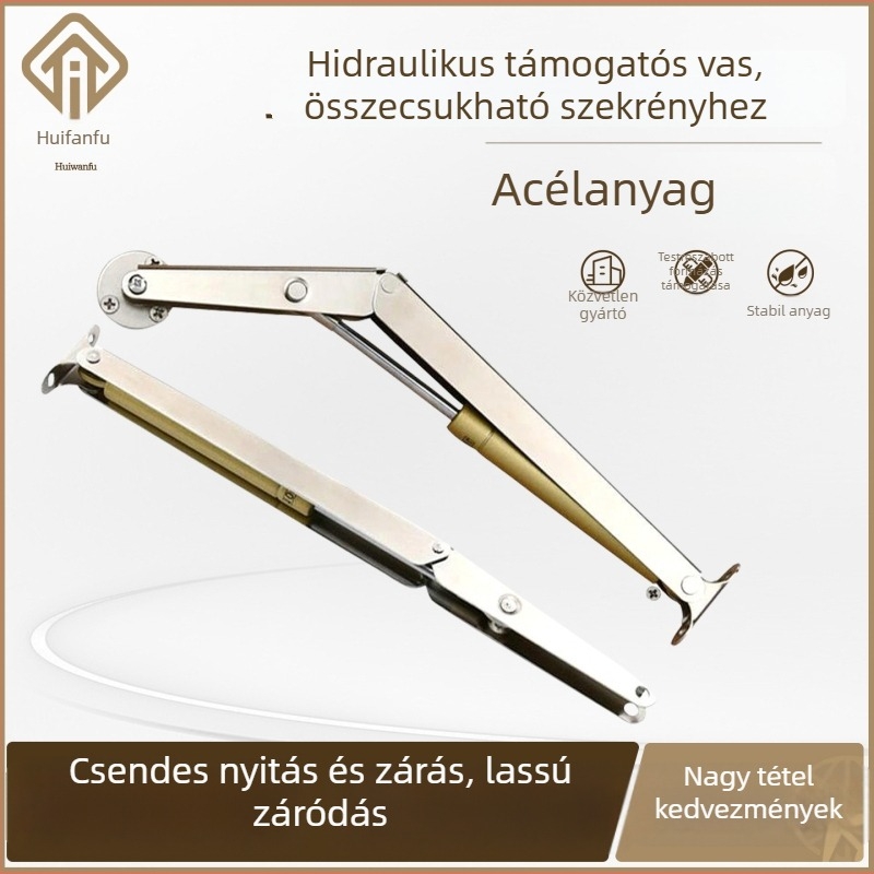 Gázrugó szekrényajtókhoz — 201 rozsdamentes acél, modell Xk1206, univerzális alkalmazás, modern minimál stílus