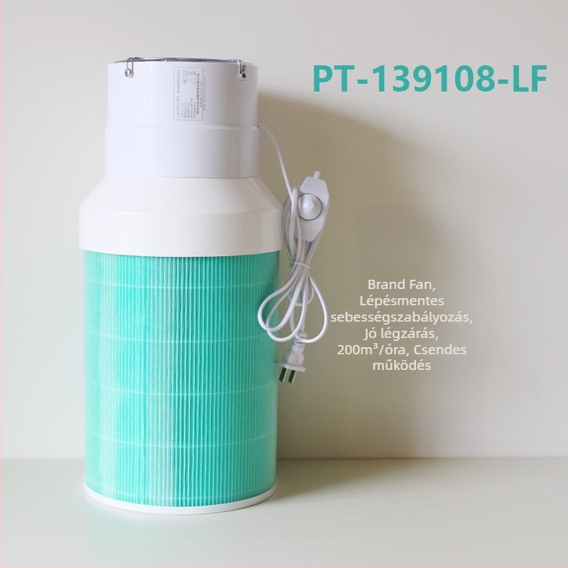 HEPA technológiás légtisztító, nagy légáram 151–300 m3/h, zaj 36–45 dB, kompatibilis a 1232S szűrővel, asztali kivitel, otthoni használatra