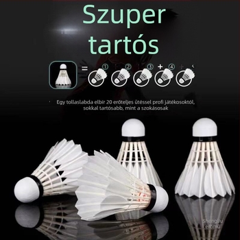 Badminton tollaslabdák 12 darab / 6 darab, Tartós kültéri edzésre és versenyre; Eredet: Kína; Eredetország/Régió: Huizhou, Guangdong; Sűrűség: Egyéb; Anyag: Egyéb