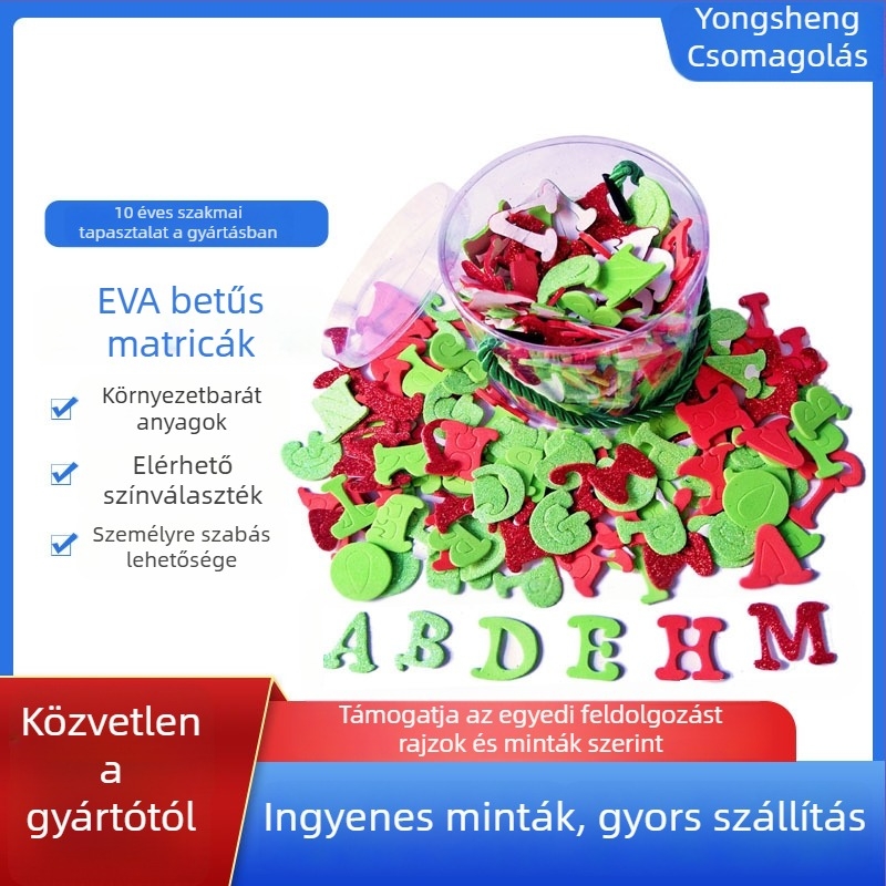 EVA mágneses betűk és számok a hűtőre – Yongsheng oktató játék, nyomtatás és testreszabás
