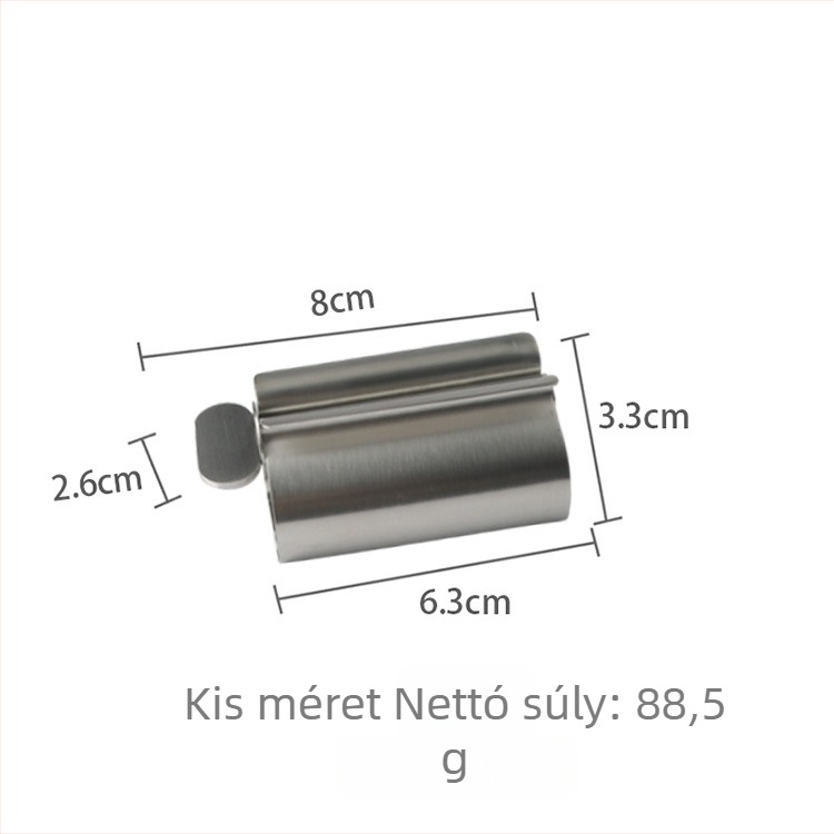 Fogkrémnyomó, 304 rozsdamentes acél, kézi, Yangjiang eredetű, import nélkül