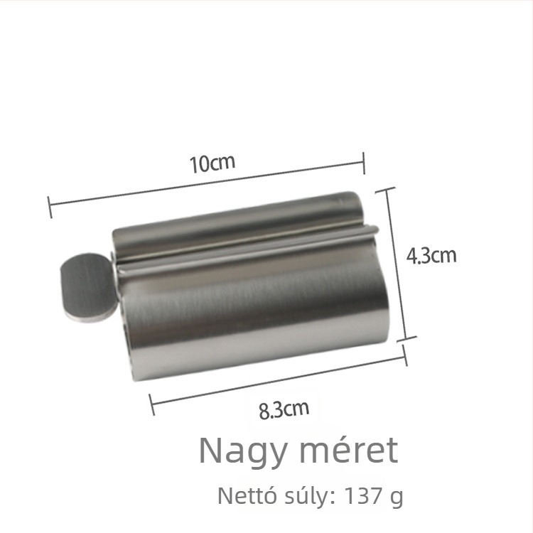 Fogkrémnyomó, 304 rozsdamentes acél, kézi, Yangjiang eredetű, import nélkül